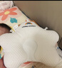 盟石（cute stone）定型枕婴儿0-6个月睡圆头婴儿定型枕头0-1岁纠正头型新生儿童枕头 白蓝 【0-6个月】10A抗菌-可换洗枕头套 0-2岁宝宝定型枕头可机洗 实拍图