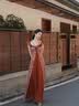 芷蘅间 喵唐录 2026新款汉服女春秋新中式国风连衣裙上班可以穿着的汉服 上衣一件 预售45天 M 实拍图