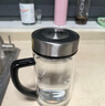 希诺双层玻璃杯带把手高档泡茶杯子男家用办公透明水杯XN-9321 435mL 实拍图