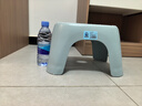 换鞋凳小凳子座椅小板凳可叠放加厚塑料凳高级感儿童学生寝室矮凳 天蓝色1个 实拍图