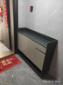 普派鞋柜家用门口鞋架现代简约客厅入户玄关柜大容量鞋柜收纳柜 深灰色140*32*100cm 实拍图