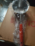 热油小锅泼油锅加厚不锈钢木柄防烫带刻度双倒流口不挂油无涂层 升级款【长柄】300ml 不烫手 实拍图