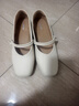奥古狮登（Agsdon）粗跟浅口单鞋女方头百搭玛丽珍鞋小皮鞋复古女鞋 531091 米色 37 实拍图