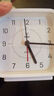 得力迷你夜光指针式闹钟  家庭卧室懒人闹钟学生闹钟 白8857开学开学季新年礼物 实拍图