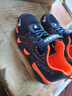 李宁热断码男童鞋子中大童透气网面2026春季儿童皮面运动休闲跑步鞋 1712深蓝橘单网 34 实拍图