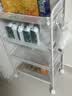 京东京造 厨房置物架 落地收纳柜调料餐边碗橱柜储物蔬菜小推车 白色 4层 实拍图