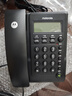 摩托罗拉（Motorola）电话机座机 蓝色背光 显示清晰 免提免打扰 桌墙两用 家用办公 有绳固定电话机 CT220黑色 实拍图