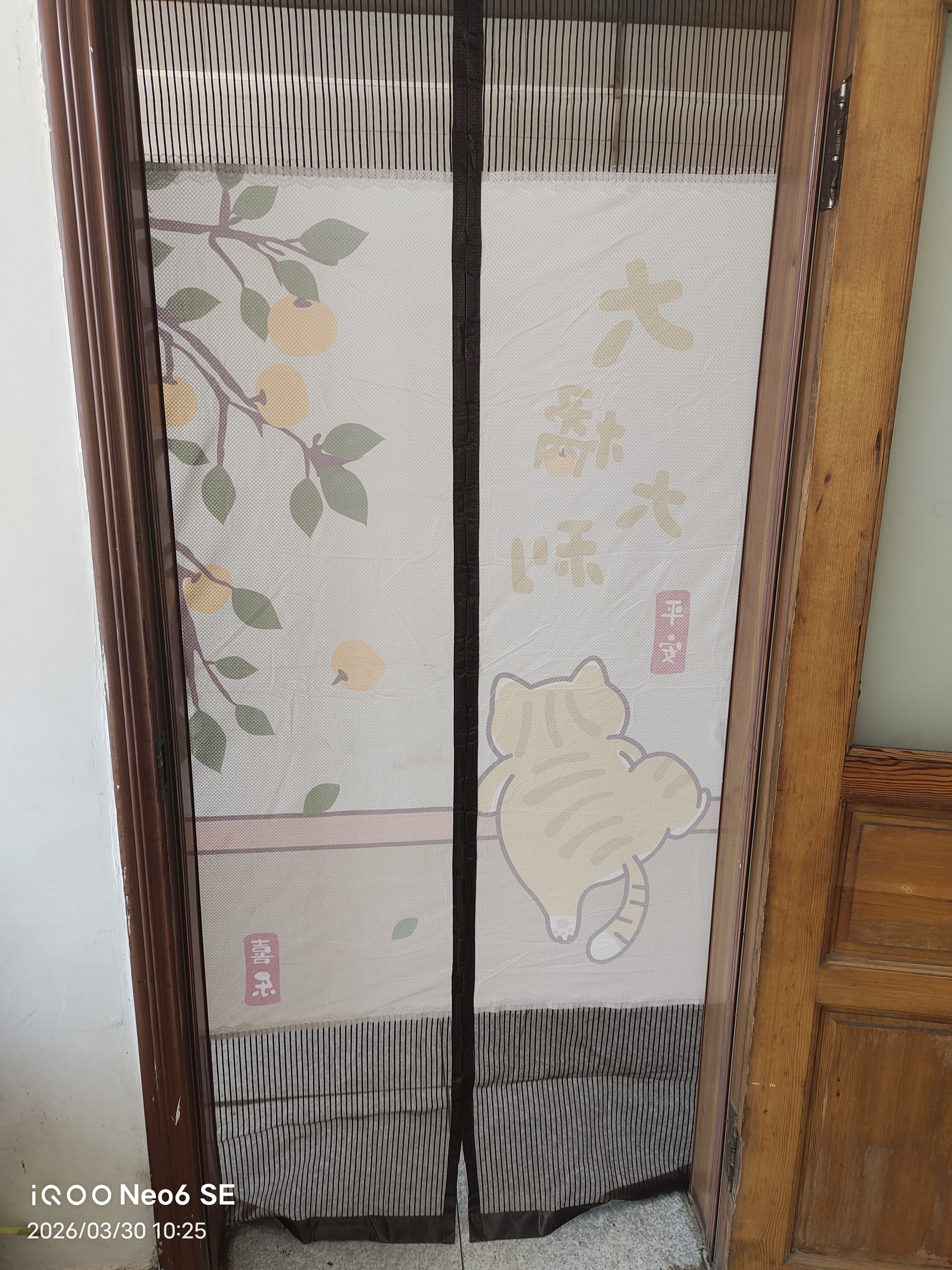 范爷家新中式夏季隐私遮挡防蚊门帘入户隔断帘家用厨房卧室免打孔磁吸 实拍图