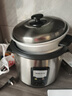 奥克斯（AUX）微压电饭煲 电饭锅老式直身宿舍蒸米饭5L米饭锅大容量煮饭锅带蒸笼4-5人用  WZA-0502 实拍图