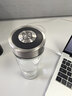 希诺双层玻璃杯男家用商务办公泡茶杯子过滤车载水杯XN-9302 345mL 实拍图