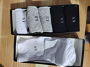 浪莎袜子男纯棉男袜抗菌全棉舒适黑色男士袜子中筒商务休闲棉袜6双装 实拍图