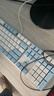 达尔优（dareu）EK815机械合金键盘 有线键盘 游戏键盘 108键单光 男生女生 电脑键盘  白色蓝色 青轴 实拍图