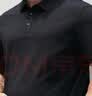 帝宾泽大码Polo衫男加肥加大宽松肥佬凉感商务休闲翻领T恤 黑色 5XL 实拍图