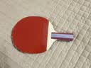 红双喜DHS狂飚五星乒乓球拍直拍双面反胶5层强攻H5006 实拍图