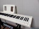 特伦斯折叠钢琴88键便携式电钢琴成人儿童电子琴重力度键盘V30pro钢琴 时尚白+专用琴包+Z琴架 实拍图