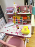 忆瞳儿童学习书桌椅套装 可升降带阅读书架多功能课桌椅家用写字桌 精灵少女-环保抗醛【三层大书架】 实拍图