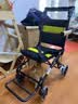 鱼跃(yuwell)手动轮椅车2000便携式轻便折叠铝合金手推可登机老人旅行 实拍图