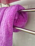 洁丽雅（Grace）干发帽 柔软强吸水干发帽 65x25cm 雪花绒包头速干擦头毛巾 紫色 实拍图