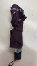 天堂 加大雨伞三折 晴雨两用商务伞经典格纹10骨大雨伞男女 暗紫红 实拍图