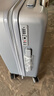 汉客行李箱男拉杆箱女登机箱镇店之宝双层拉链密码箱子旅行箱20英寸灰 实拍图
