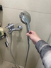 九牧（JOMOO）花洒喷头全套家用增压洗澡淋浴莲蓬头热水器手持淋雨花洒软管套装 按键止水增压喷头+软管（1.5米） 实拍图