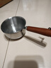 热油小锅泼油锅加厚不锈钢木柄防烫带刻度双倒流口不挂油无涂层 【木柄】第三代升级加厚款300ml 实拍图