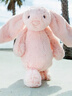 Jellycat害羞乳白色邦尼兔动物毛绒玩偶安抚玩偶娃娃送礼520礼物 害羞粉色邦尼兔 Medium 实拍图