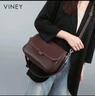viney牛皮斜挎品牌包包女包大容量单肩邮差包生日母亲节礼物实用送妈妈 实拍图