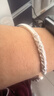 老银匠s999足银手镯男士做旧款古法金箍棒足银送男友情侣开口男款银镯子 实拍图