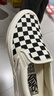 万斯范斯中性鞋Slip-On VR3低帮经典帆布鞋休闲鞋 一脚蹬 棋盘格 36 实拍图