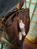 Songmont山下有松循迹小号双肩包无性别复古植鞣14寸电脑包【生日礼物】 檀棕（现货） 实拍图