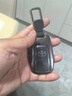 迪加伦 新丰田RAV4荣放钥匙套 卡罗拉威兰达凯美瑞普拉多雷凌亚洲龙CHR奕泽钥匙包 金属壳 天空灰+真皮钥匙扣 实拍图