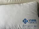 洁丽雅（Grace）纯棉A类枕头枕芯双人成人高弹羽丝绒枕头芯一对装 实拍图