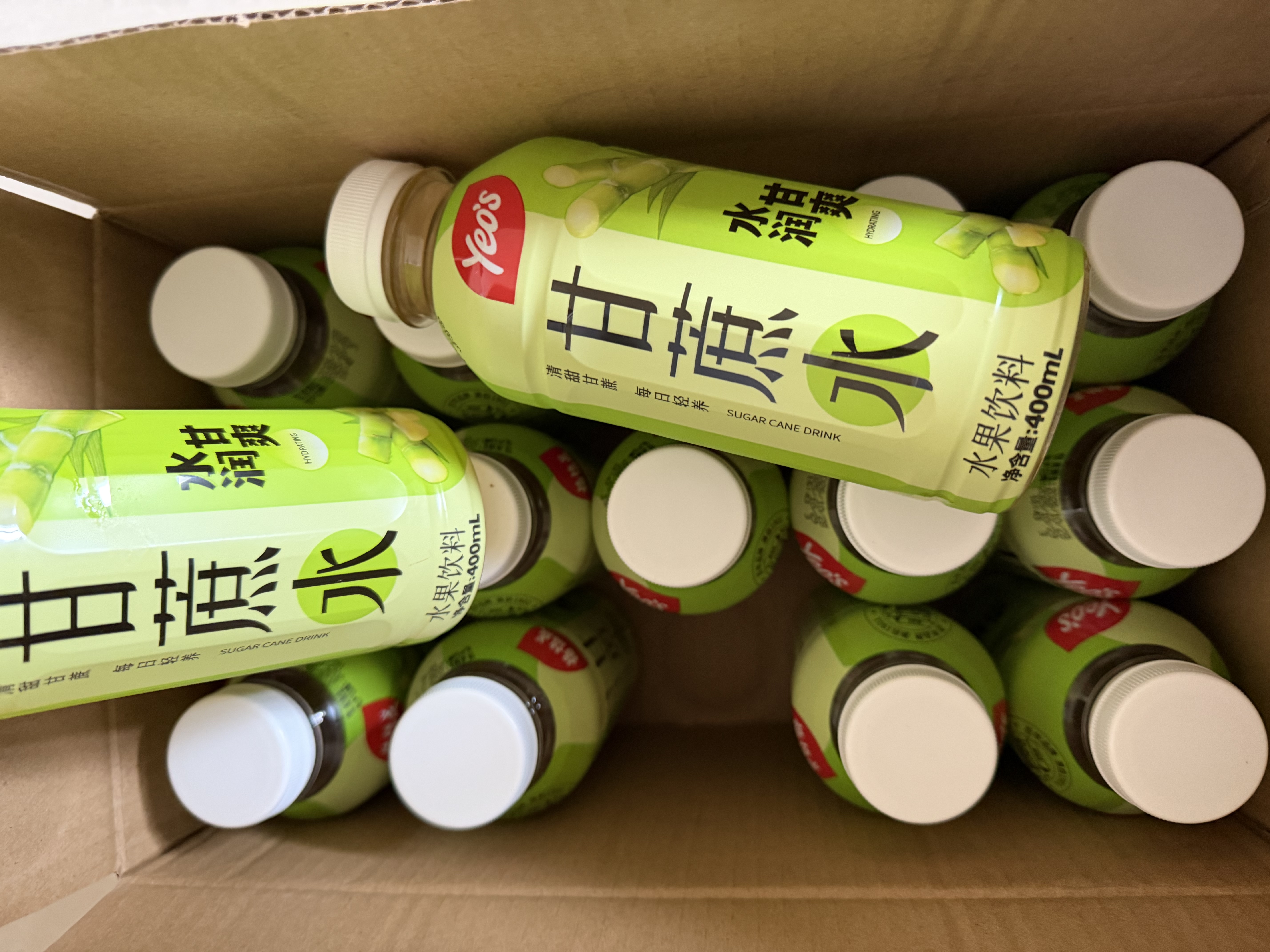 楊協成 甘蔗水果蔬汁特色风味饮料 400ml*15瓶整箱装 实拍图