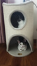 兽牌树洞剑麻桶猫窝猫抓板一体剑麻猫爬架双层大猫屋半封闭式冬季保暖 燕麦奶白丨三层剑麻桶 实拍图