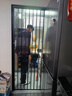 亚克力水晶折叠门推拉门磨砂玻璃隐形卫生间楼梯口厨房卧室隔断门淋浴铝合金移门 单开款亚克力透明折叠门 实拍图