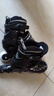 小状元 溜冰鞋成人轮滑鞋儿童可调码男女加厚合金支架旱冰鞋黑L码 实拍图