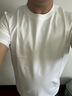 拇指白小T三代西域水云T恤短袖纯棉26春夏新品白小丅百搭免烫 白色男款 XL 实拍图