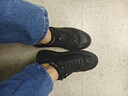 百丽男鞋牛皮小白鞋夏季厚底一脚蹬休闲板鞋A2009 黑色-内增高6cm 40 实拍图