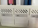 离草 文件夹收纳盒文件架书立架桌面书架桌上文件框置物架文件架学生文件筐办公用品 象牙白 实拍图