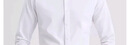 罗蒙（ROMON）纯色商务职业正装男士白衬衫工装外套长袖衬衣男CS108白色3XL 实拍图