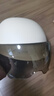轩沁轩香电动车头盔骑行男女士半盔摩托车电瓶车春夏天遮阳防晒帽四季通用盔3c认证雾天用安全帽 卡其茶短【升级3C款】 均码 实拍图