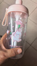 乐扣乐扣（LOCK&LOCK）夏天塑料儿童水杯樱花奶茶杯带吸管户外提手男女杯子700mL粉色 实拍图