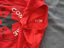 Converse 匡威儿童装男童短袖t恤夏季新款打底大童透气小女孩半袖运动T恤 学院红-中性 140 /68 【建议身高128-140cm】 实拍图