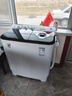 小鸭【官方店】半自动洗衣机迷你小型波轮大容量租房宿舍家用双桶双缸分区脱水甩干老式强力去污 12.5KG  洗7.5+脱5+强劲电机全国联保 双缸 实拍图