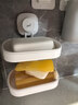 太力 肥皂盒壁挂式卫生间香皂盒免打孔吸盘置物架可沥水双层 实拍图