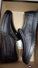 蜻蜓牌【100%全牛皮】男士皮鞋商务休闲真皮防滑软底软面中老年爸爸鞋真皮透气套脚舒适耐磨真皮百搭鞋子 黑色 42 实拍图