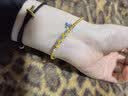 潮宏基御青瓷足金古法珐琅黄金珍珠手链女手串送女友生日TK 约7.35g 晒单实拍图