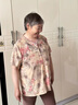 戴妈妈奶奶装套装夏装短袖妈妈装2025新款老年女装60-80岁老年人衣服t恤 蓝色冰丝两件套 3XL 建议115-130斤 实拍图
