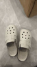 朴西厚底包头半拖女士夏外穿洞洞鞋 浅沙色  35-36 实拍图
